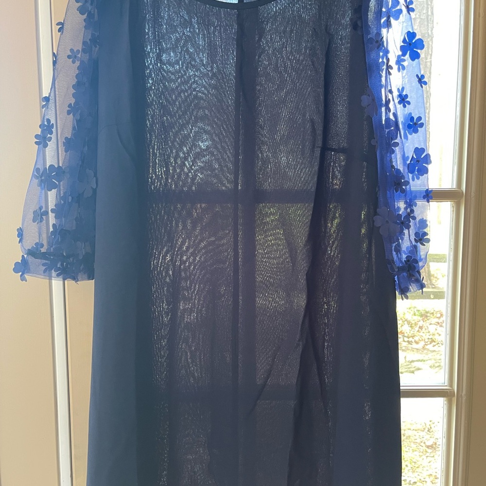 SHEIN Curve Navy Blue Dress